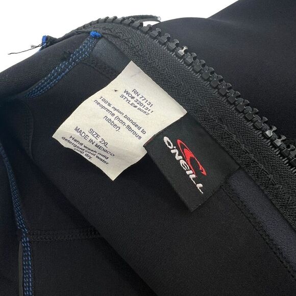 NWT VTG O'Neill Men's Reactor Shorty Short Sleeve Surfing Wetsuit Black/Blue XXL - Picture 9 of 16